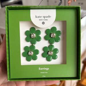 Kate Spade for Target Green Floral Earrings